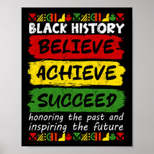 Poster Mélanine Mois de l'histoire des Noirs africains Cr