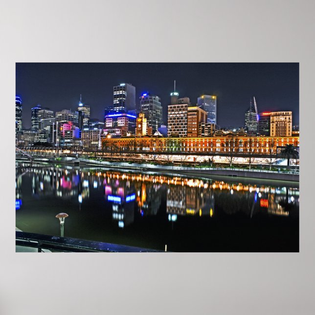Poster Melbourne en HDR (Devant)