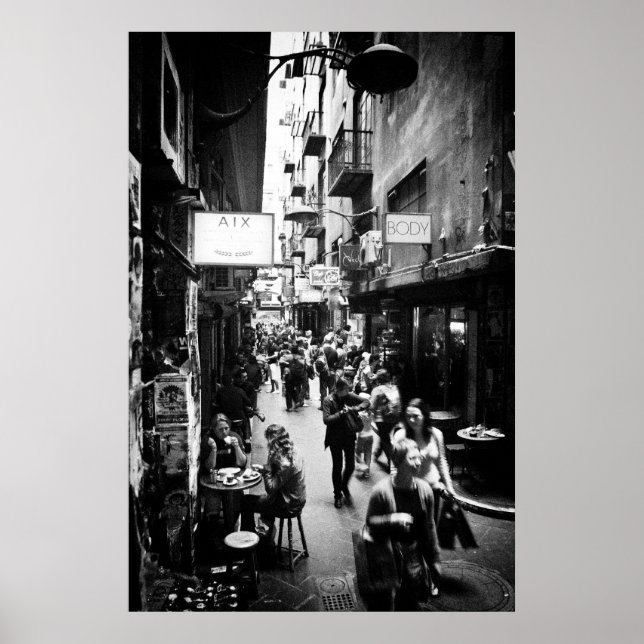 Poster Melbourne Laneway (Devant)