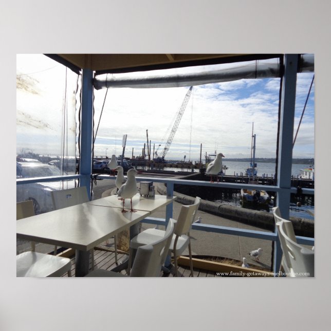 Poster Melbourne - Mornington Beach (Devant)