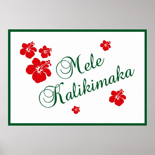 Poster Mele Kalikimaka (Devant)