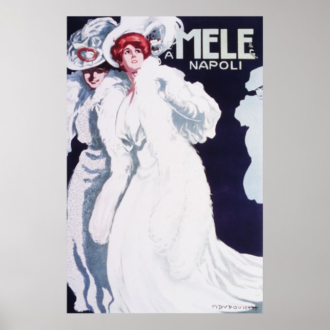 Poster Mele Napoli Art Nouveau (Devant)