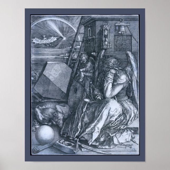 Poster  Melencolia I  par Albrect Durer (Devant)