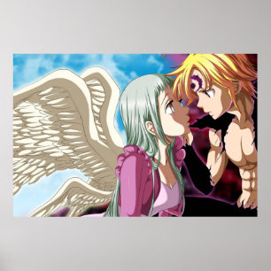 Poster Meliodas et Elizabeth