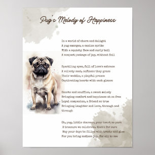 Poster Mélodie du bonheur de Pug