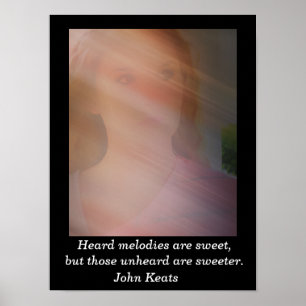 Poster Mélodies entendues - John Keats - art imprimé