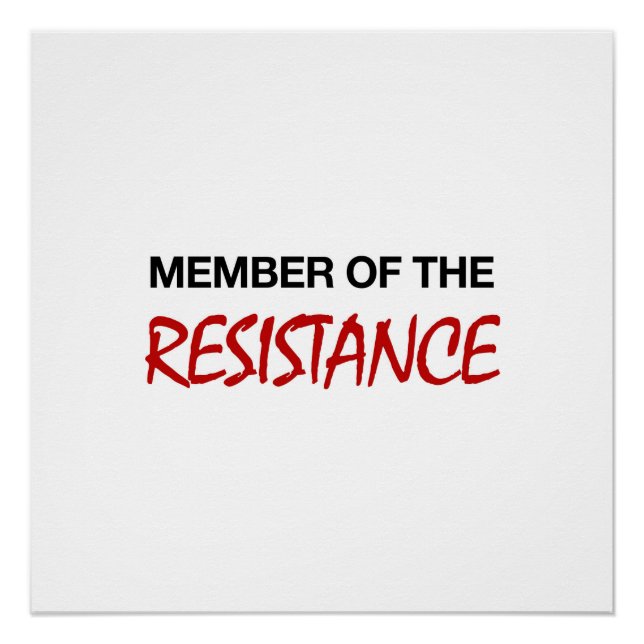 Poster Membre de la Résistance (Devant)