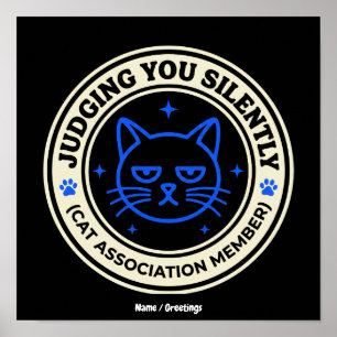 Poster Membre de l'Association Féline Officielle Vous Jug