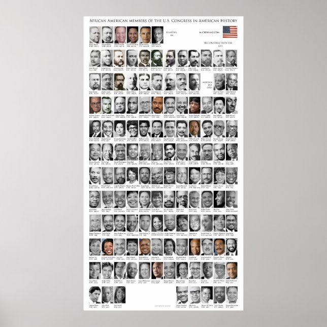 Poster Membres africains américains du Congrès 1868-2012 (Devant)