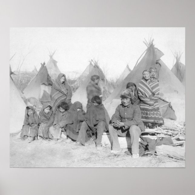 Poster Membres survivants de Big Foot's Band (Devant)