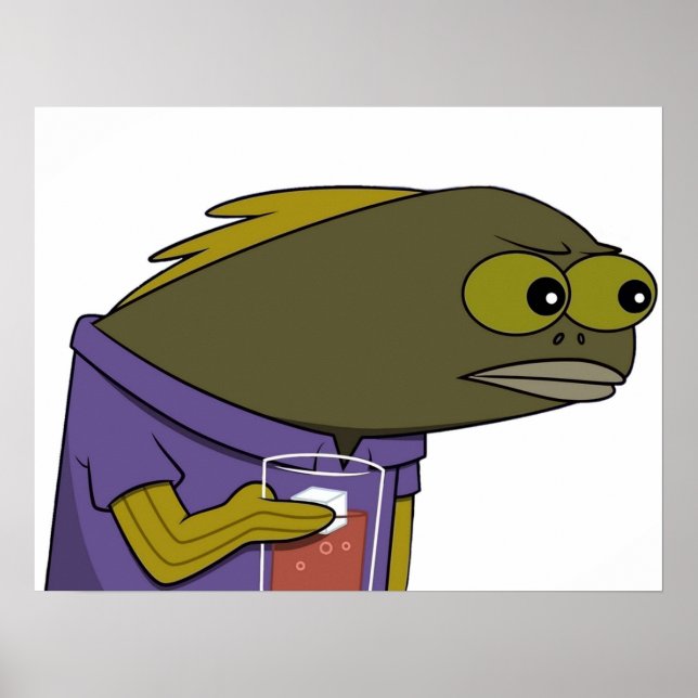 Poster MÈME À Poisson (Devant)
