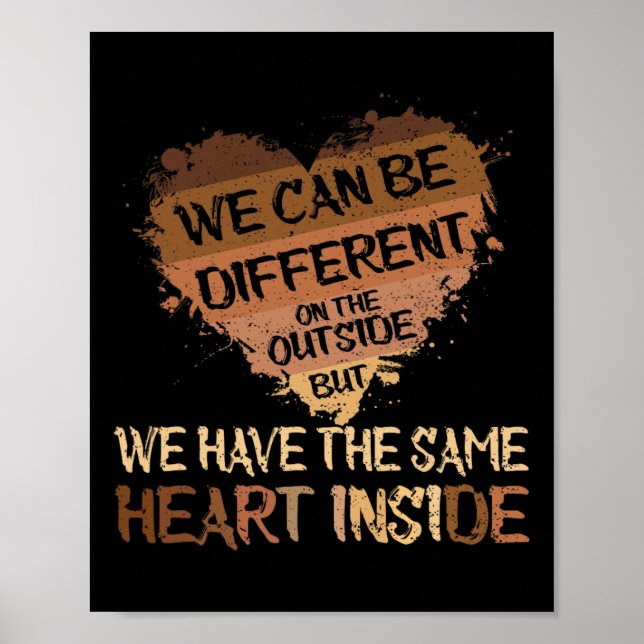 Poster Même coeur à l'intérieur de Junetdix Mois de l'his (Devant)