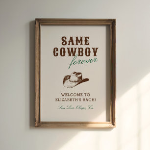 Poster Même Cowboy Forever Bachelorette Week-end