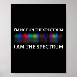 Poster Mème d'autisme drôle Je ne suis pas sur le spectre