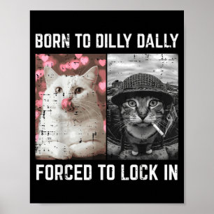 Poster Mème de chat drôle garçons jeunesse enfants d'inte