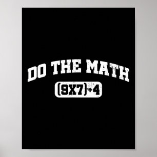 Poster Mème de maths, Mème de maths 67, Professeur de six