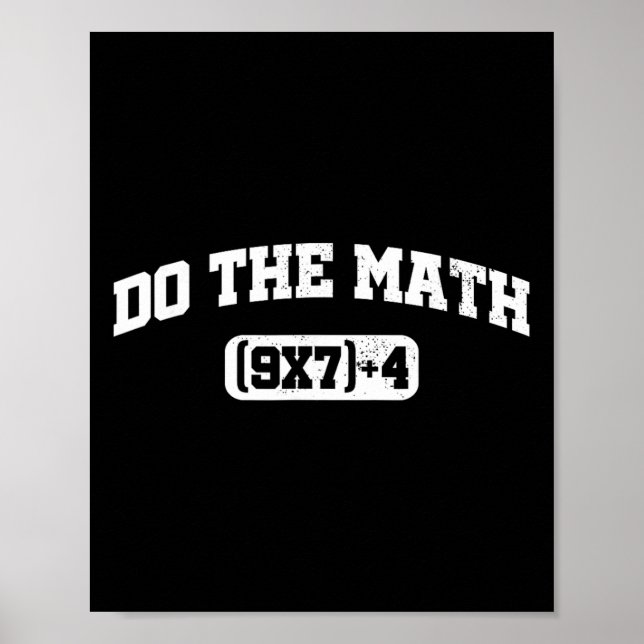 Poster Mème de maths, Mème de maths 67, Professeur de six (Devant)