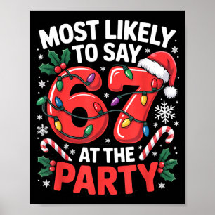 Poster Mème de Noël de la Génération Z pour le plus susce