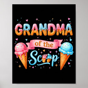 Poster Mémé de The Scoop Ice Cream Gender Reveal Baby