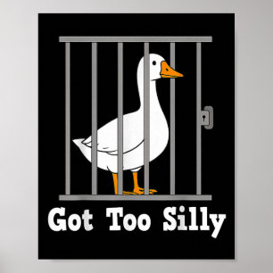 Poster Mème D'Oie Drôle A Un Humour Trop Silencieux Pour 