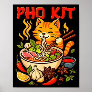 Poster Mème drôle de chat de Pho Kit Mariners
