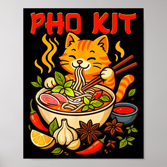 Poster Mème drôle de chat de Pho Kit Mariners  (Devant)