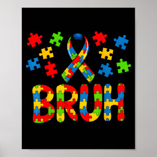 Poster Mème drôle de soutien et de sensibilisation à l'au