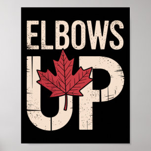 Poster Mème drôle du Canada les coudes levés (1)