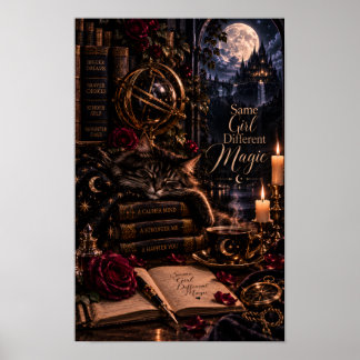 Poster Même Fille Magie Différente | Chat Noir Gothique