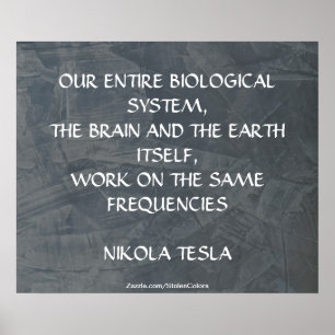 POSTER MÊME FRÉQUENCES - NIKOLA TESLA
