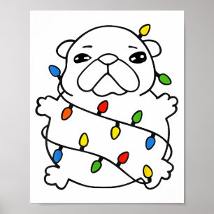 Poster Mémé Noël drôle je suis mémé lave mon ventre
