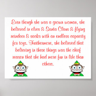 Poster Même si elle croyait en l'affiche Elves
