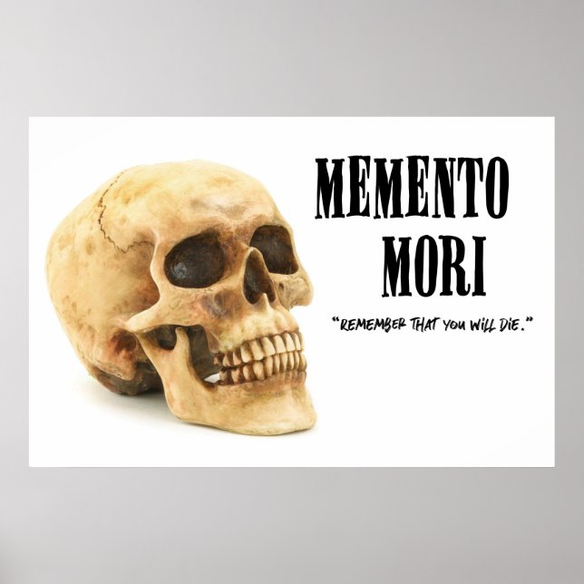 Poster Memento Mori - Crâne (Devant)