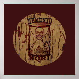 Poster memento mori, expression latine