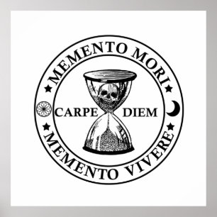 Poster Memento mori memento vivere