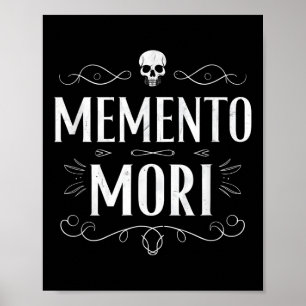 Poster Memento Mori Mortalité stoïque Philosophie de stoï