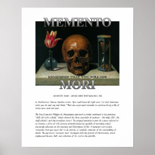 Poster Memento Mori - Rappelez-vous que vous allez mourir