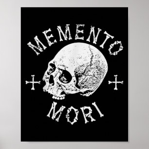 Poster Memento Mori Stoic Se Souvient De La Mort Os Du Cr