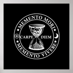 Poster memento mori vivre
