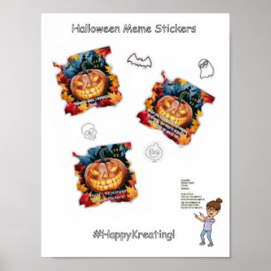 Poster Mèmes d'Halloween !