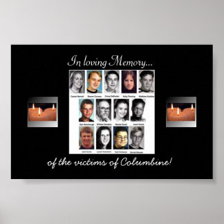 Poster Mémoire Columbine