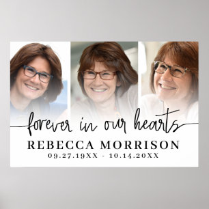 Poster Memorial 3 Photos Script Pour Toujours Dans Nos Co