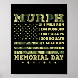 Poster Mémorial américain du Défi d'entraînement Murph 20