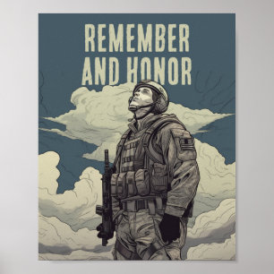 Poster Mémorial Day Soldier