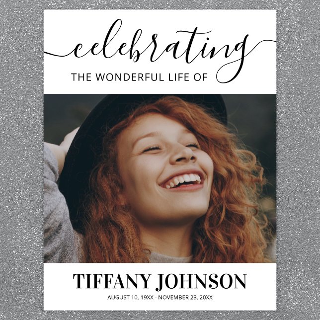 Poster Mémorial de célébration de la vie (Créateur téléchargé)