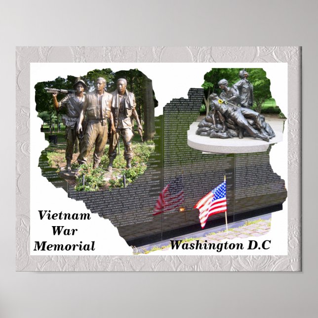 Poster Mémorial de guerre du Vietnam (Devant)
