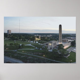 Poster Mémorial de la Liberté et immeuble BMA, Kansas Cit