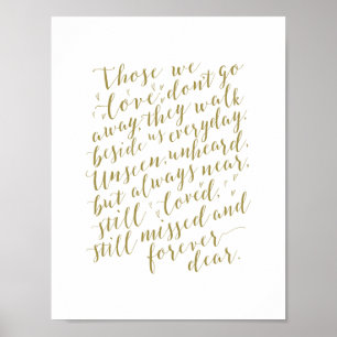Poster Mémorial de mariage en souvenir affectueux, funéra