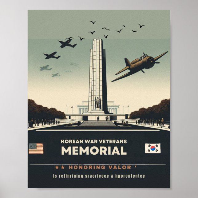 Poster mémorial des anciens combattants coréens (Devant)