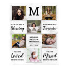 Mémorial Funéraire Personnalisé Collage Photo Uniq